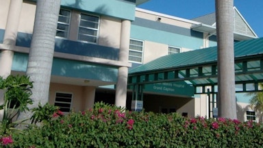 Entryway to Cayman Islands Hospital