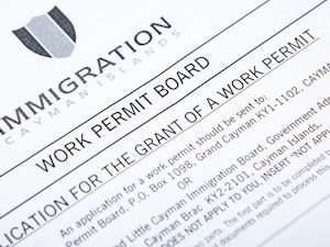 Cayman Islands immigration work permit form