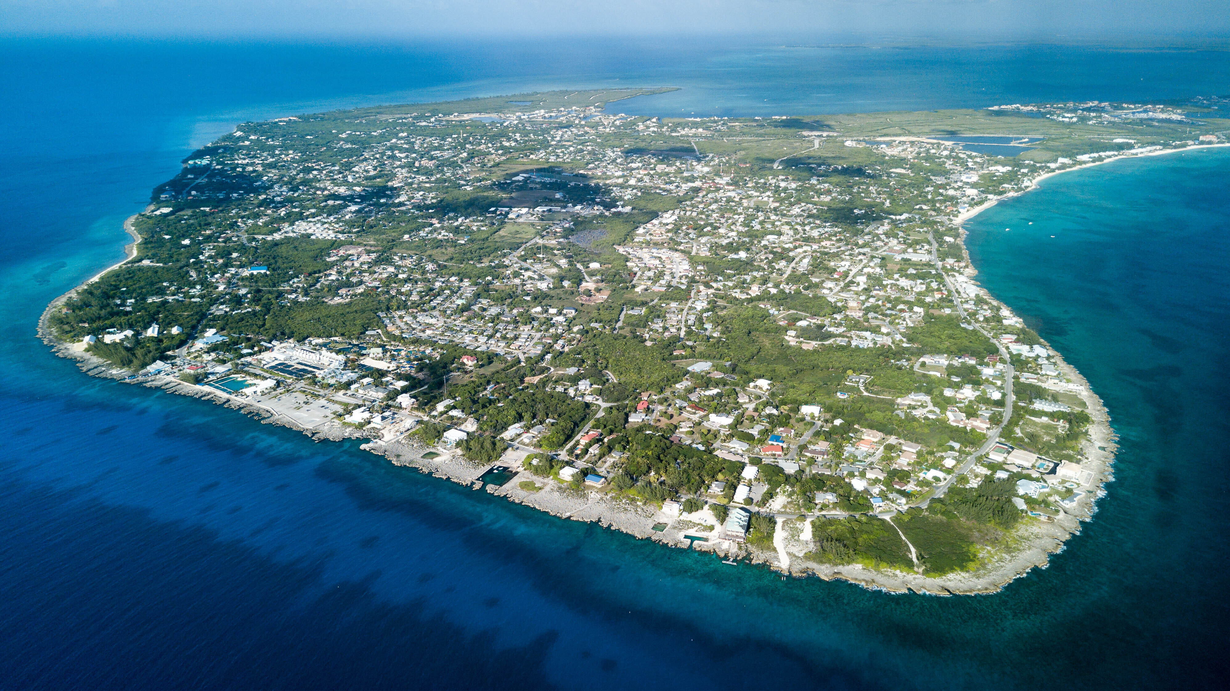 Aerial view of West Bay