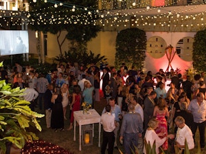 Evening corporate event in Camana Bay