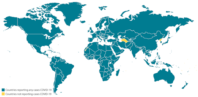 Outbreak coronavirus world