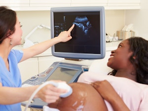 Pregnant woman scan